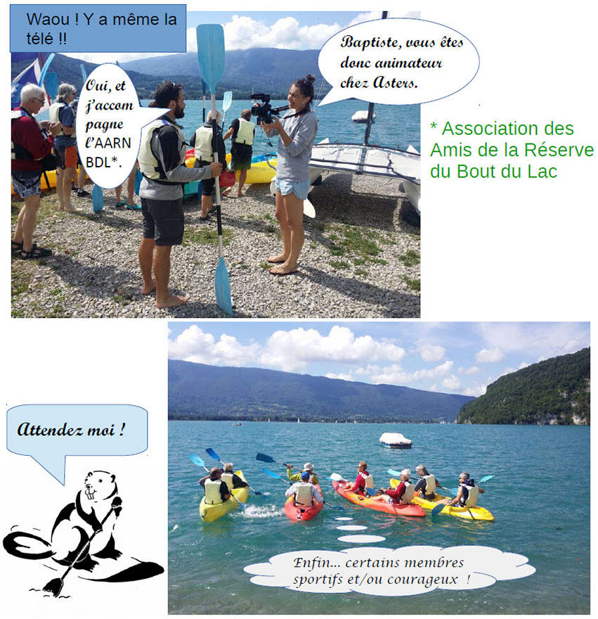 Sortie kayak au Roc de Chère