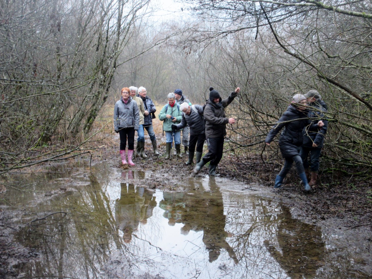 En terrain boueux