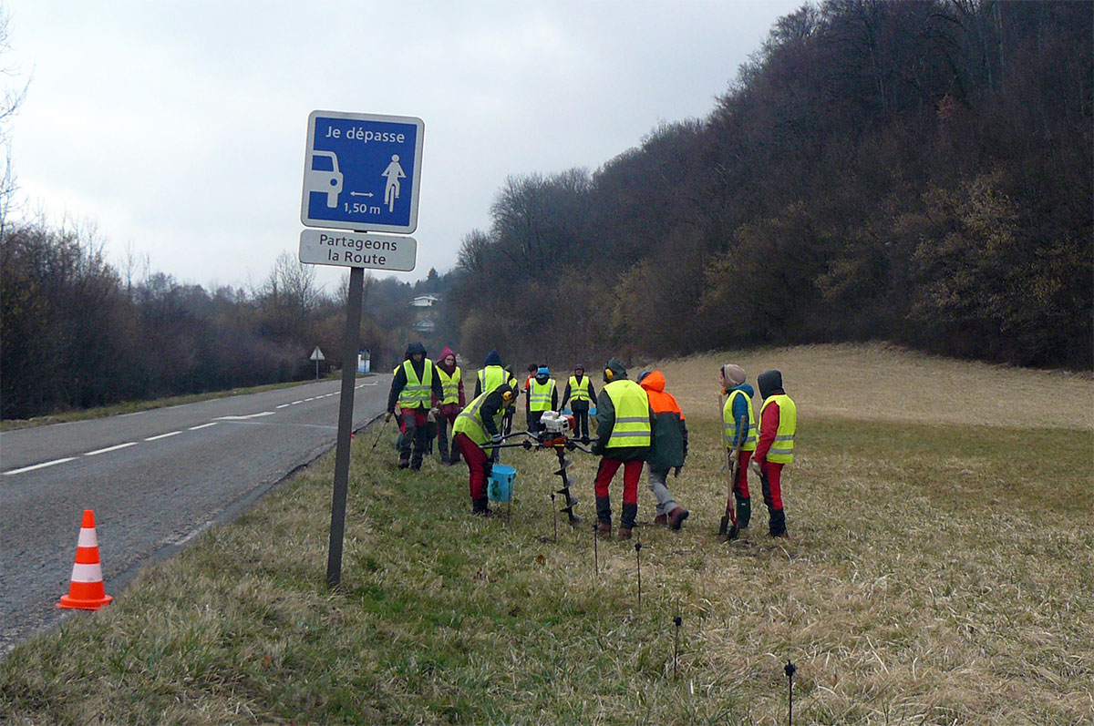 La tarière en action