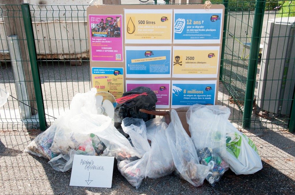 Les déchets du parcours Arnand Chevaline